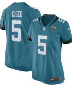 Andre Cisco Jacksonville Jaguars  Women_s Game Player Jersey  Teal