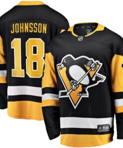Andreas Johnsson Pittsburgh Penguins Fanatics Home Breakaway Jersey  Black