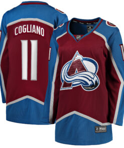 Andrew Cogliano Colorado Avalanche Fanatics Women_s Home Breakaway Player Jersey  Burgundy