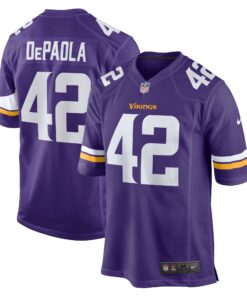 Andrew DePaola Minnesota Vikings  Game Jersey  Purple