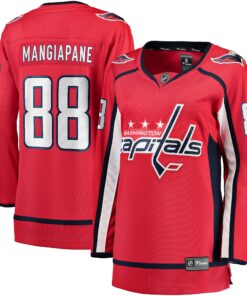 Andrew Mangiapane Washington Capitals Fanatics Women_s Home Premier Breakaway Player Jersey  Red