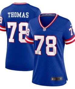 Andrew Thomas New York Giants  Women_s Classic Player Game Jersey  Royal
