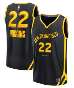Andrew Wiggins Golden State Warriors Fanatics Fast Break Jersey - Black - City Edition
