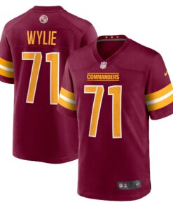 Andrew Wylie Washington Commanders  Game Player Jersey  Burgundy