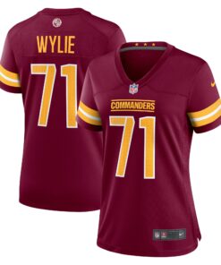 Andrew Wylie Washington Commanders  Women_s Game Player Jersey  Burgundy