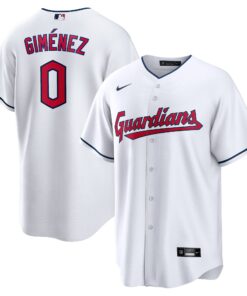 AndrÃ©s GimÃ©nez Cleveland GuardiansHome  Replica Player Jersey  White