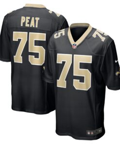 Andrus Peat New Orleans Saints  Game Jersey  Black 2