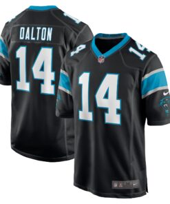 Andy Dalton Carolina Panthers  Game Player Jersey  Black