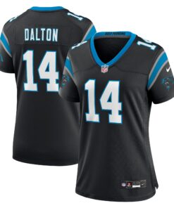 Andy Dalton Carolina Panthers  Women_s Team Game Jersey  Black