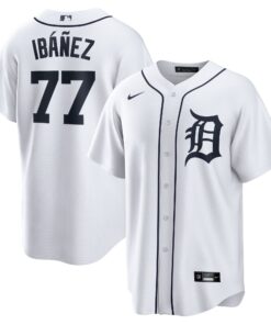 Andy IbÃ¡Ã±ez Detroit TigersHome  Replica Player Jersey  White