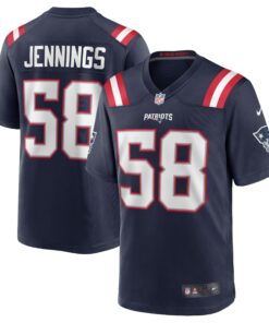 Anfernee Jennings New England Patriots  Team Game Jersey  Navy