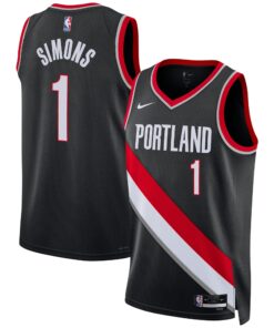 Anfernee Simons Portland Trail Blazers Unisex Swingman Jersey - Icon Edition - Black