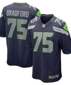 Anthony Bradford Seattle Seahawks  Team Game Jersey  College Navy