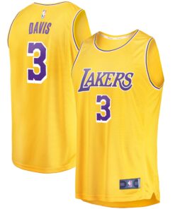 Anthony Davis Los Angeles Lakers Fanatics 201920 Fast Break Replica Jersey Gold - Icon Edition