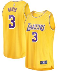 Anthony Davis Los Angeles Lakers Fanatics Fast Break Replica Jersey - Icon Edition - Gold