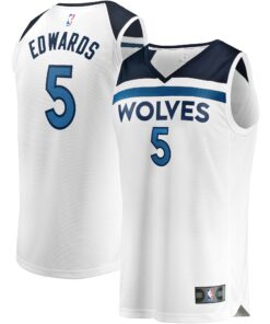 Anthony Edwards Minnesota Timberwolves Fanatics Fast Break Replica Player Jersey - Association Edition - White