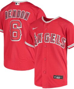 Anthony Rendon Los Angeles AngelsYouth Alternate Replica Player Jersey  Red