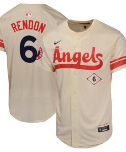 Anthony Rendon Los Angeles AngelsYouth City Connect Limited Player Jersey  Cream
