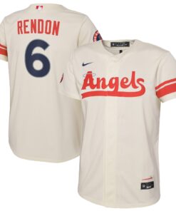 Anthony Rendon Los Angeles AngelsYouth City Connect Replica Player Jersey  Cream