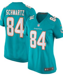 Anthony Schwartz Miami Dolphins  Women_s Team Game Jersey   Aqua