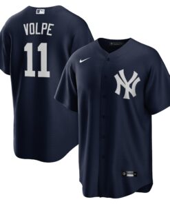 Anthony Volpe New York YankeesBig amp Tall Alternate Replica Player Jersey  Navy