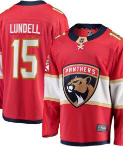 Anton Lundell Florida Panthers Fanatics Home Breakaway Player Jersey  Red