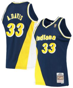 Antonio Davis Indiana Pacers Mitchell &amp Ness 199697 Hardwood Classics Swingman Jersey - Navy