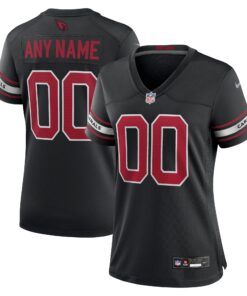 Arizona Cardinals  Women_s Alternate Custom Game Jersey  Black