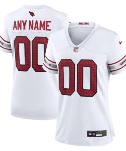 Arizona Cardinals  Women_s Custom Game Jersey  White