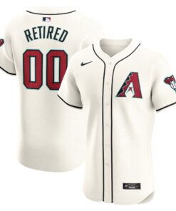 Arizona DiamondbacksHome Elite PickAPlayer Retired Roster Jersey  White