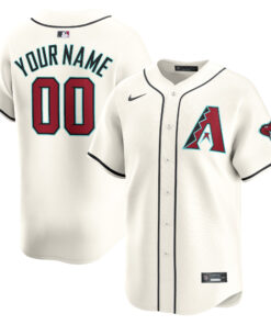 Arizona DiamondbacksHome Limited Custom Jersey  White