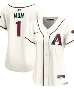 Arizona DiamondbacksWomen_s 1 Mom Home Limited Jersey  White