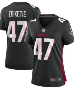 Arnold Ebiketie Atlanta Falcons  Women_s Game Player Jersey  Black
