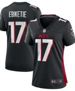 Arnold Ebiketie Atlanta Falcons  Women_s Team Game Jersey   Black