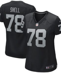 Art Shell Las Vegas Raiders  Women_s Game Retired Player Jersey  Black
