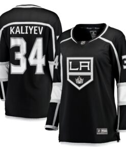 Arthur Kaliyev Los Angeles Kings Fanatics Women_s Home Breakaway Player Jersey  Black