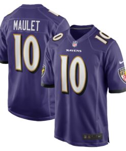 Arthur Maulet Baltimore Ravens   Game Jersey   Purple