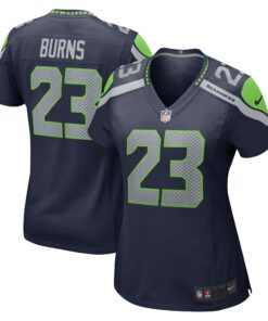 Artie Burns Seattle Seahawks  Women_s  Game Jersey  College Navy