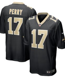 A.T. Perry New Orleans Saints  Team Game Jersey   Black