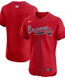 Atlanta BravesAlternate Elite Jersey  Red
