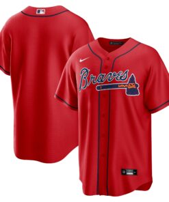 Atlanta BravesAlternate Replica Team Jersey  Red