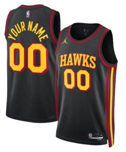 Atlanta Hawks Jordan Brand Unisex 202223 Swingman Custom Jersey - Statement Edition - Black