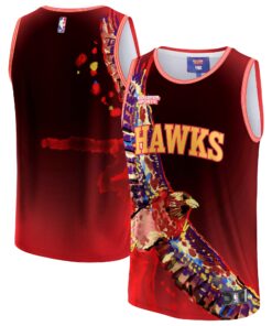Atlanta Hawks NBA &amp KidSuper Studios by Fanatics Unisex Hometown Jersey - Red