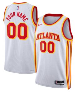 Atlanta Hawks Unisex Swingman Custom Jersey White - Association Edition