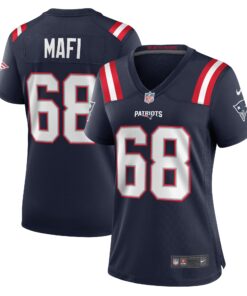 Atonio Mafi New England Patriots  Women_s Team Game Jersey   Navy