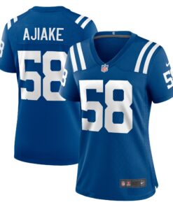 Austin Ajiake Indianapolis Colts  Women_s Game Jersey   Royal