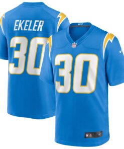 Austin Ekeler Los Angeles Chargers  Game Player Jersey  Powder Blue