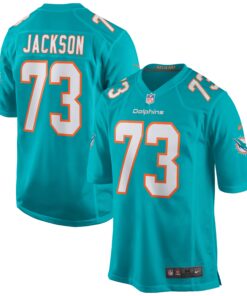 Austin Jackson Miami Dolphins  Game Jersey  Aqua