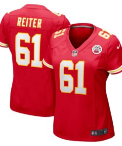 Austin Reiter Kansas City Chiefs  Women_s Game Player Jersey  Red