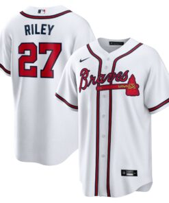 Austin Riley Atlanta BravesHome Replica Player Jersey  White
